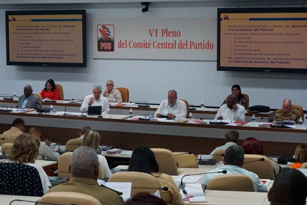 VI Pleno del Comité Central del Partido Comunista de Cuba.