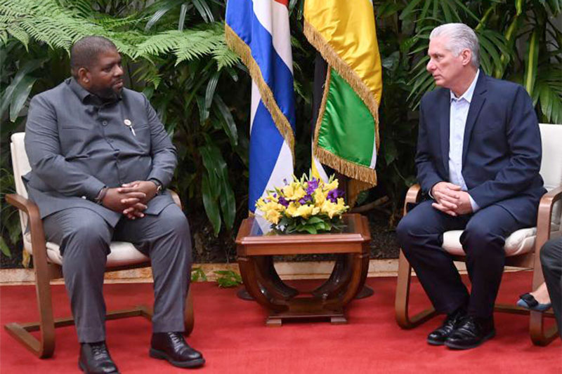 Miguel Díaz-Canel sostuvo conversaciones con Chakil Aboobacar, secretario general del Frente de Liberación de Mozambique (Frelimo).