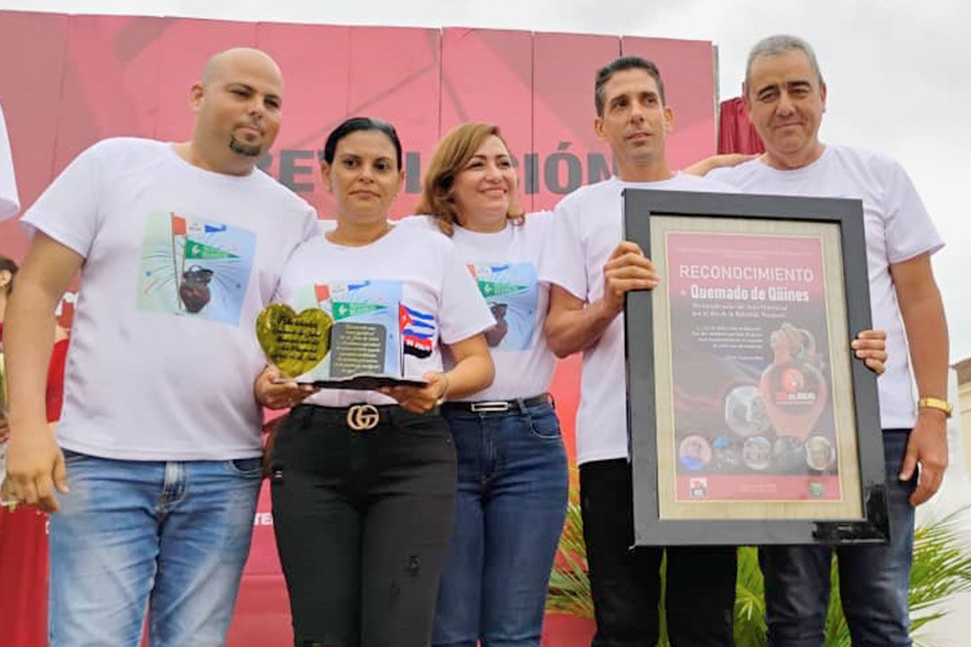 Reconoocimiento al municipio de Quemado de Güines, sede del acto provincial por el 26 de Julio.