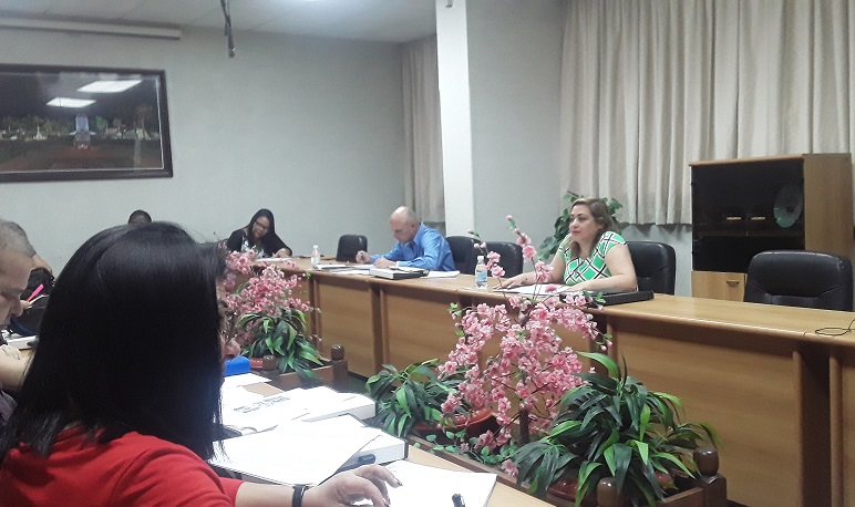 Buró Provincial del PCC en Villa Clara analiza programa porcino en la provincia.