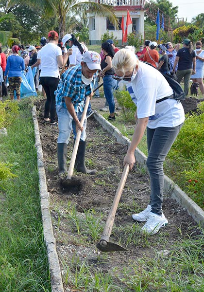 Joven de Villa Clara dan su aporte a la agricultura en la UEB Las Marianas, de Santa Clara. Joven de Villa Clara dan su aporte a la agricultura en la UEB Las Marianas, de Santa Clara.