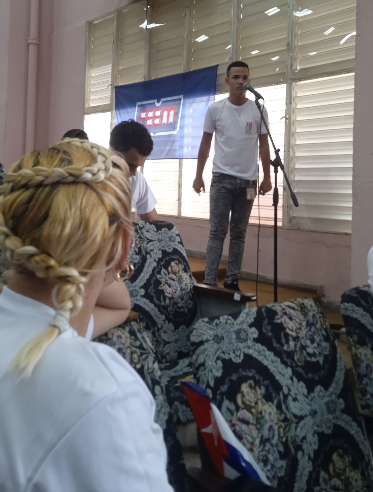 Delegado a la asamblea municipal de la UJC en Santa Clara