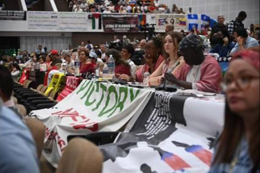 Presentes en el encuentro Internacional de Solidaridad con Cuba