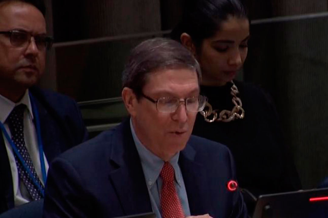 Bruno Rodríguez Parrilla, canciller de Cuba.