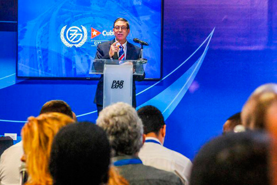 Canciller cubano, Bruno Rodríguez Parrilla.