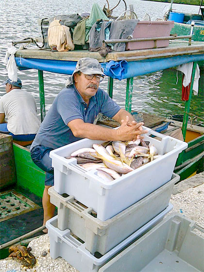 Pescador Ricardo Rodríguez, de Isabela de Sagua. Pescador Ricardo Rodríguez, de Isabela de Sagua.