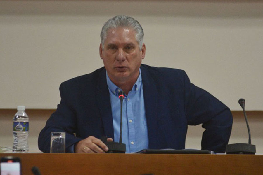 Miguel Díaz-Canel, primer secretario del Partido Comunista de Cuba y presidente de la República.