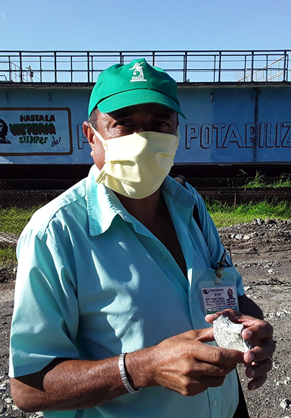 Ingeniero Orel Pérez García, de la empresa Geominera del Centro. Ingeniero Orel Pérez García, de la empresa Geominera del Centro.