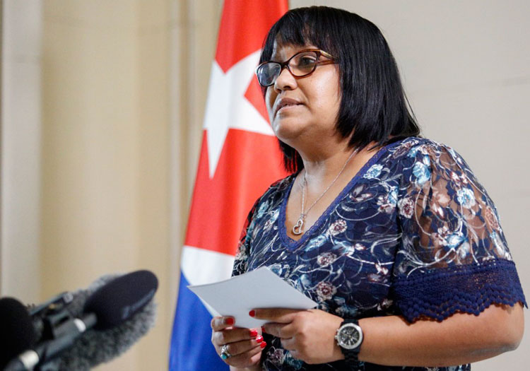 Anayansi Rodríguez, viceministra de Relaciones Exteriores de Cuba.