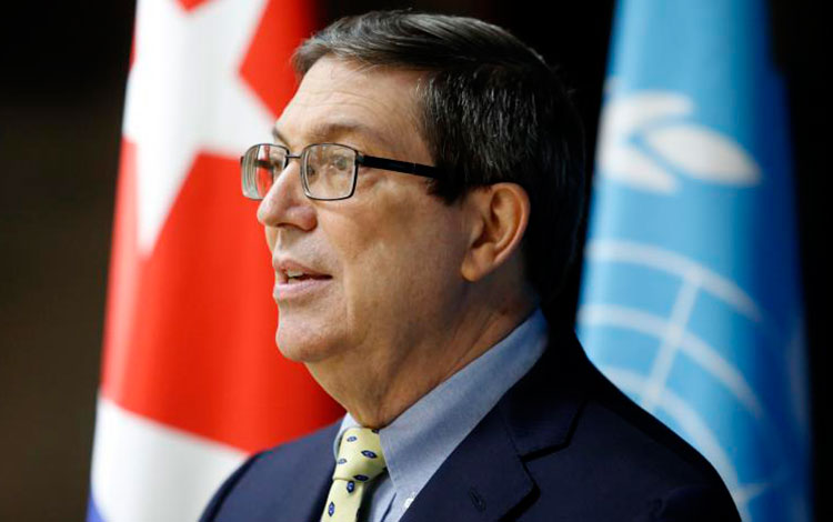 Canciller de Cuba, Bruno Rodríguez Parrilla.