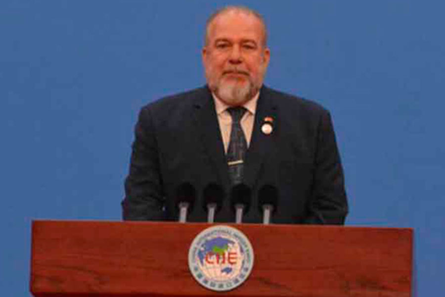 Manuel Marrero Cruz, primer ministro de Cuba,