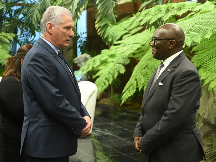 Presidente cubano, Miguel Díaz-Canel, recibe a nuevos embajadores.