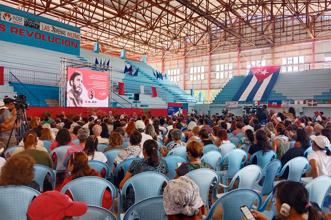 Encuentro de solidaridad con Cuba en Ciego de Ávila.
