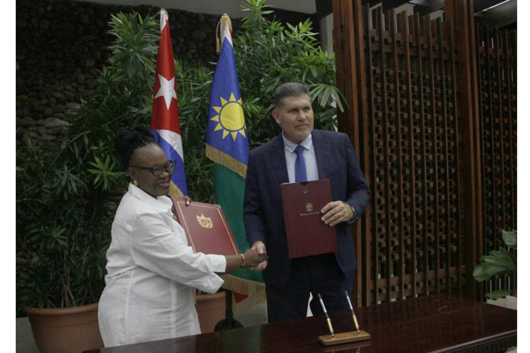 Firma de acuerdos Cuba-Namibia