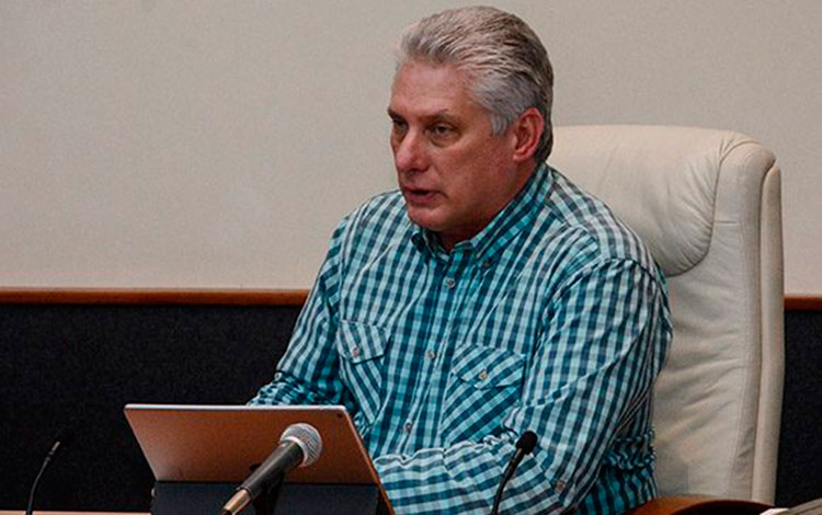Presidente de la República de Cuba, MIguel Díaz-Canel.