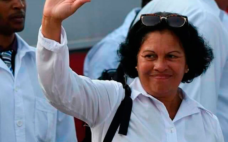 Doctora Lidia González Agüero, integrante de la Brigada Henry Reeve que combate a la COVID-19 en Belice.