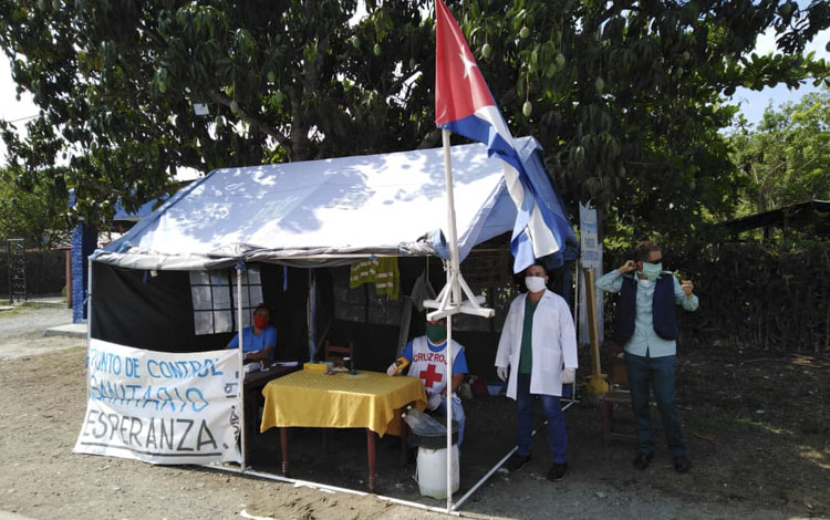 Punto de control en Esperanza, Ranchuelo. Punto de control en Esperanza, Ranchuelo.