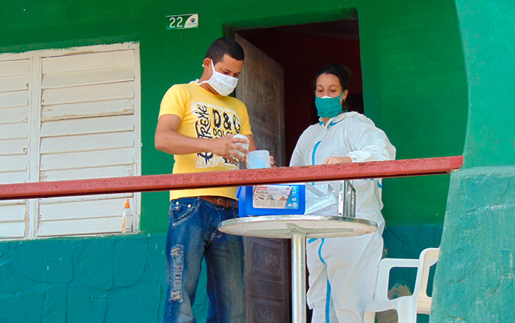Centro de aislamiento en el campismo Río Seibabo, en Manicaragua.
