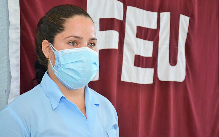 Danay Rojas, estudiante de Enfermería. Danay Rojas, estudiante de Enfermería.