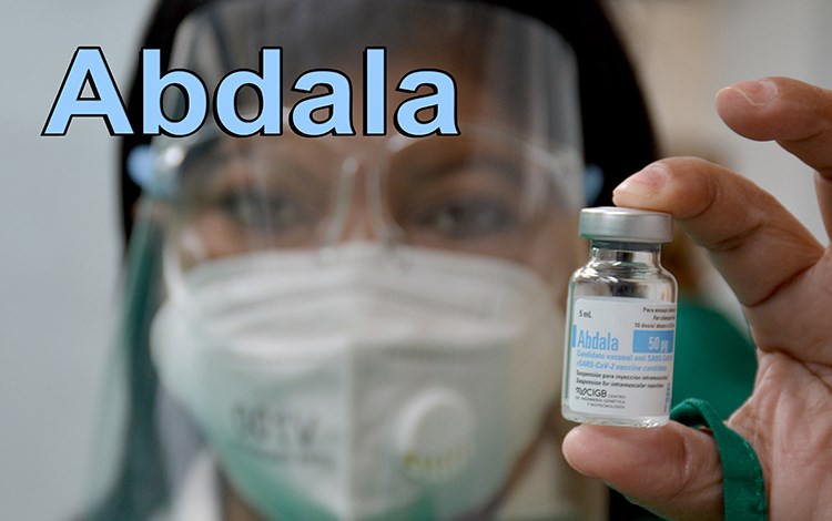 Candidato vacunal Abdala contra la COVID-19.