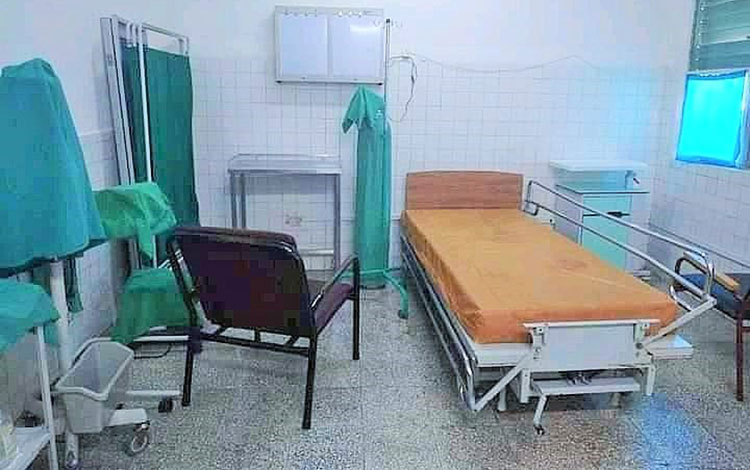 Área remodelada de la sala de Caumatología del Hospital Pediátrico de Villa Clara.