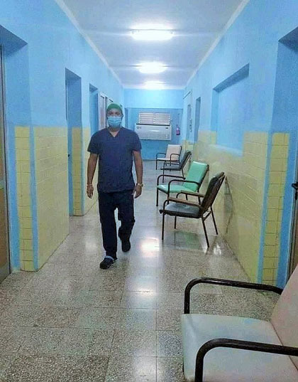 Pasillo de la sala de Caumatología del Hospital Pediátrico de Villa Clara. Pasillo de la sala de Caumatología del Hospital Pediátrico de Villa Clara.