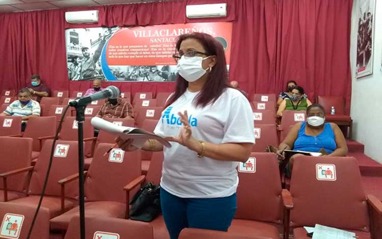 Doctora Gretza Sánchez Padrón,  directora provincial de Salud Pública en Villa Clara.