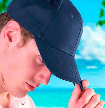 Gorra para protegerse del sol. Gorra para protegerse del sol.
