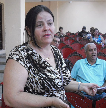Mayra Pérez de Corcho Martínez, decana de la facultad de Enfermería. Mayra Pérez de Corcho Martínez, decana de la facultad de Enfermería.