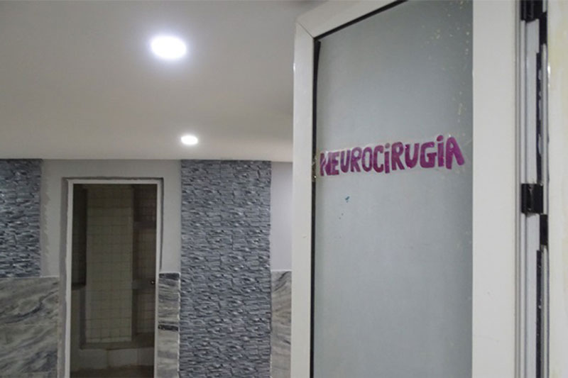 Sala de atención posquirúrgica de Neurocirugía en el hospital pediátrico de Villa Clara.