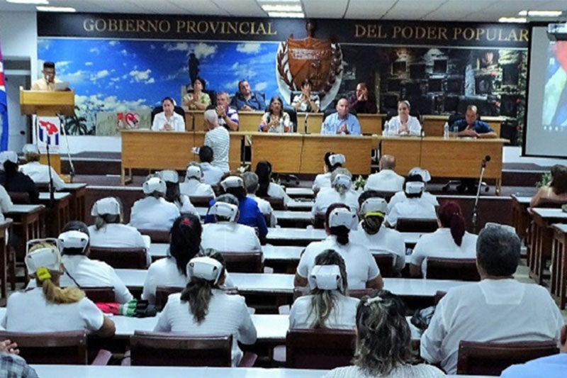 Acto por el Día de la Enfermería en Villa Clara.