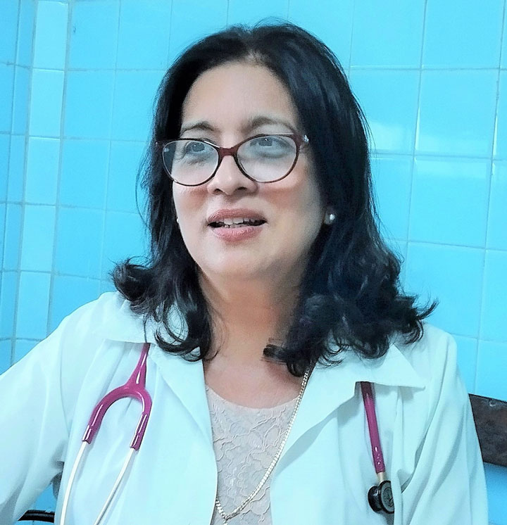 Lisset Ley Vega, cardióloga del hospital pediátrico José Luis Miranda, de Sabta Clara.