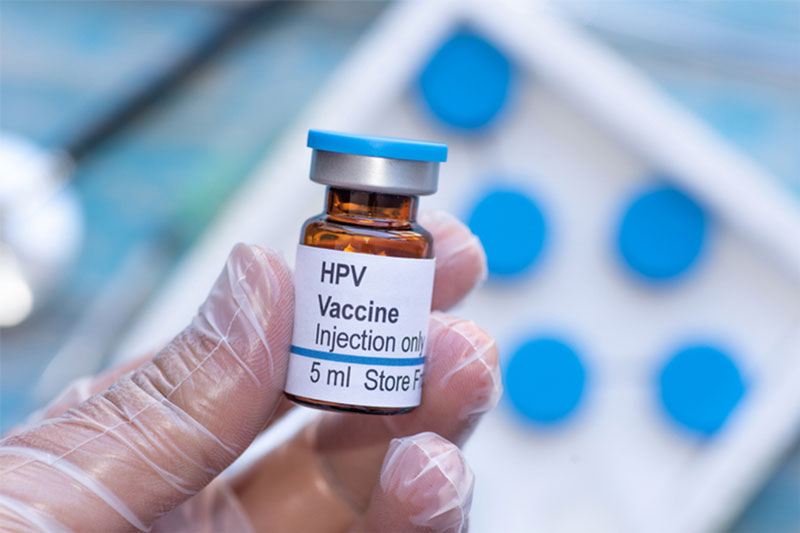 Vacuna contra el virus del papiloma humano.