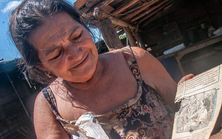 Paula Calzada Arboláez, residente en Arroyo Bermejo, Manicaragua. Paula Calzada Arboláez, residente en Arroyo Bermejo, Manicaragua.