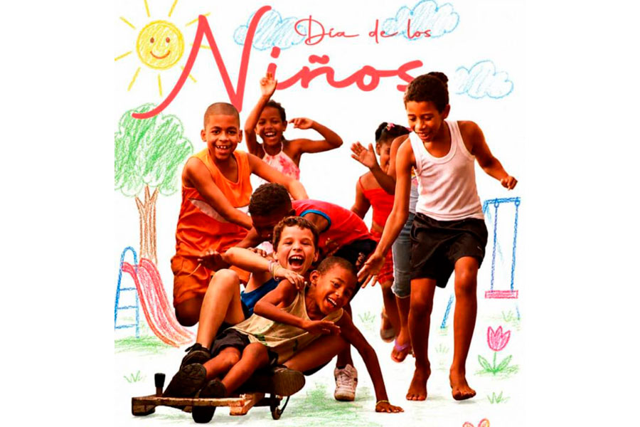 Cartel por el Día de los Niños en Cuba.