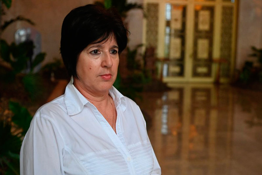 Marta Elena Feitó, ministra de Trabajo y Seguridad Social.